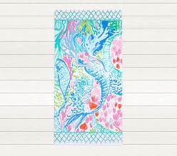 Lilly Pulitzer Mermaid Cove Kid Beach Towel