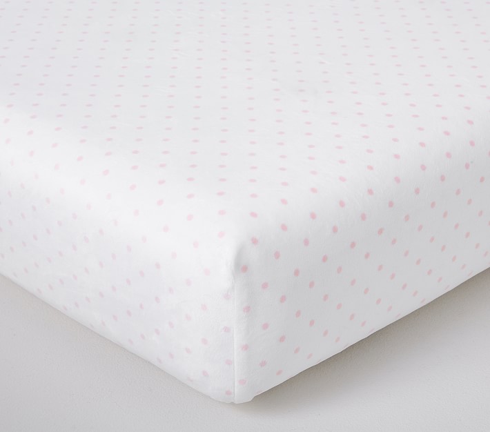 Pin Dot Chamois Crib Fitted Sheet