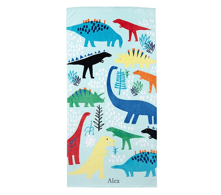 Dinosaur Kids Beach Towel Pottery Barn Kids