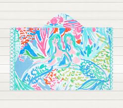 Lilly Pulitzer Mermaid Cove Beach Hooded Towel