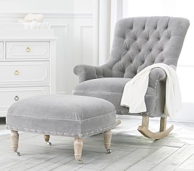 Pottery barn radcliffe rocking chair & ottoman on sale