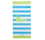 Alligator Aqua Stripe Kid Beach Towel