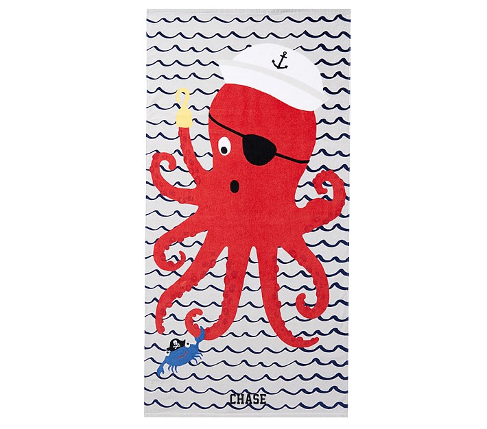 Beach Towel Pirate Octo