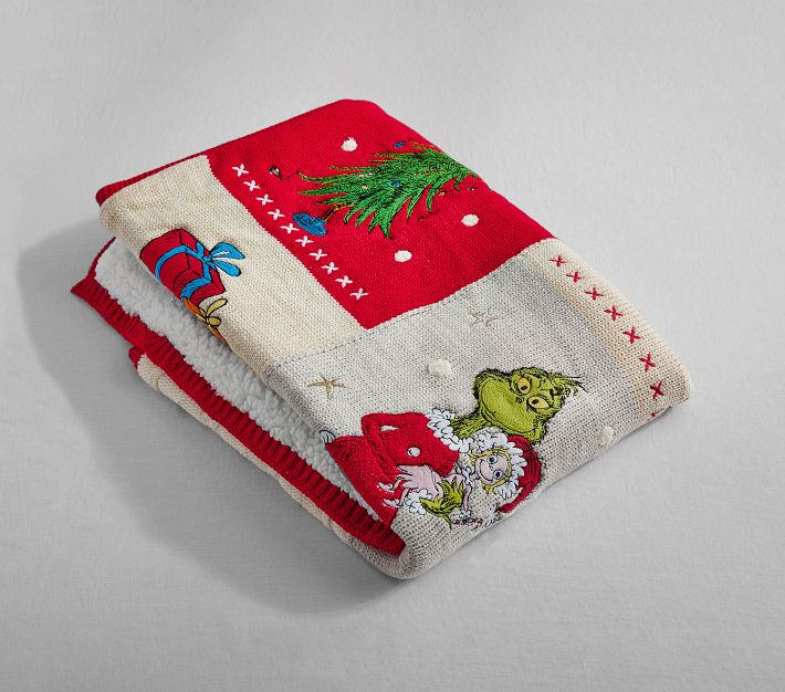 Grinch fleece blanket sale