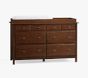 Rory Extra-Wide Nursery Dresser & Topper, Heritage Walnut, In-Home Delivery