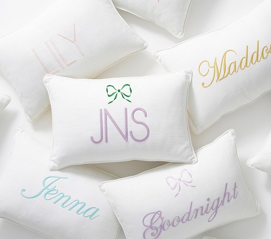 Monogram Name Pillow Cover Pottery Barn Kids