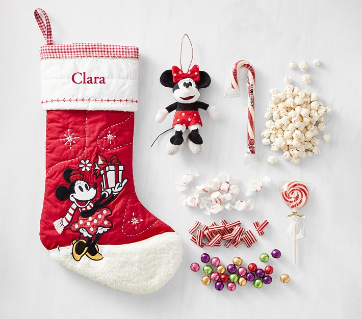 Williams Sonoma x Pottery Barn Kids Filled Disney Minnie Mouse Stocking