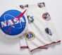 Astronaut Mission Patch Kid Throw Blanket &amp; Pillow Bundle