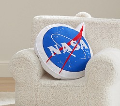 Astronaut Mission Patch Shaped Pillow