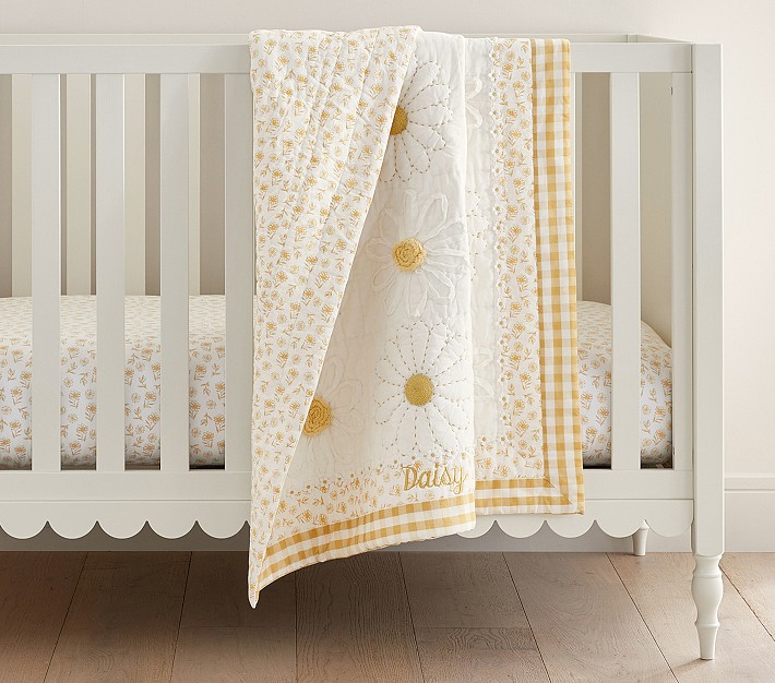 Dandy Daisy Baby Quilt Pottery Barn Kids