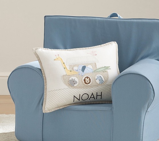 Noah's Ark Personalized Nursery Pillow main image 1
