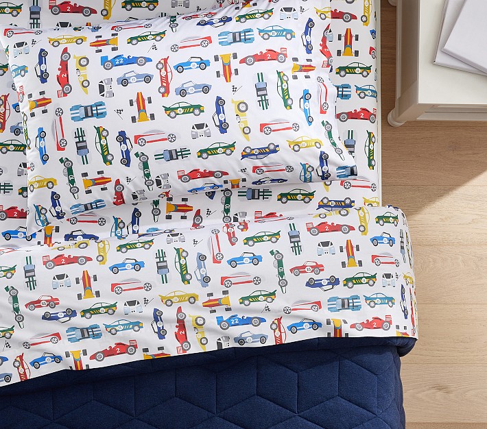 Race car crib sheets best sale