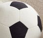 Soccer Ball Shaped Washed Canvas Pillow