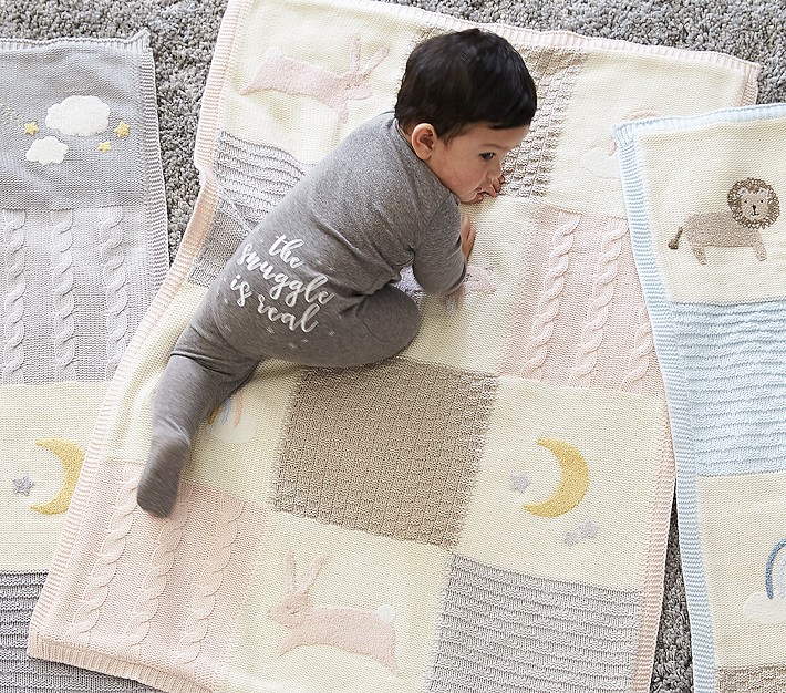 Heirloom Bunny Baby Blanket Pottery Barn Kids