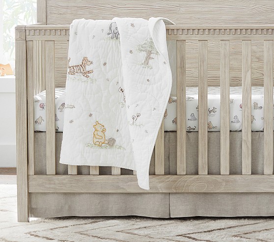 Peeking pooh crib bumper sale