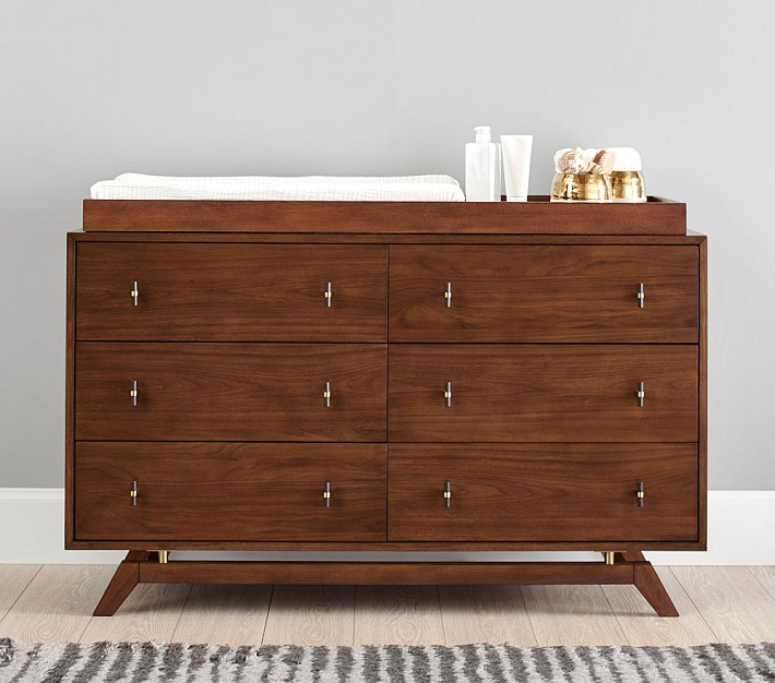 Lennox 6-Drawer Dresser &amp; Topper Set (56w x 19d&quot;)