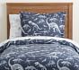 Dinosaur Bones Glow-in-the-Dark Duvet Cover &amp; Shams