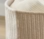 Two Toned Wool Blend Storage Basket