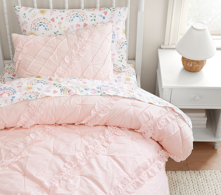 Eyelet Comforter & Shams | Pottery Barn Kids