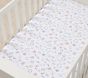 Floral ABC Organic Crib Fitted Sheet