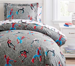 Marvel's Spider-Man Glow-in-the-Dark Duvet Cover & Shams