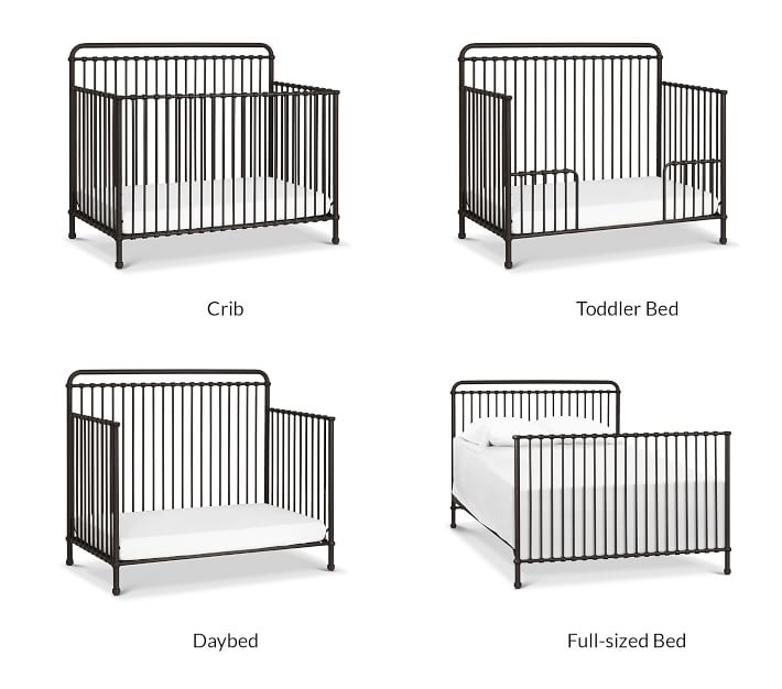 Namesake Winston 4 in 1 Metal Convertible Crib Pottery Barn Kids