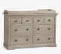 Larkin Extra-Wide Dresser & Topper Set, Stone Grey, In-Home Delivery