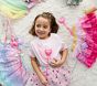 Sweet Wink Multi Heart Tutu &amp; Heart Wand Kids Costume