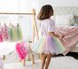 Sweet Wink Pastel Rainbow Tutu &amp; Rainbow Wand Kids Costume