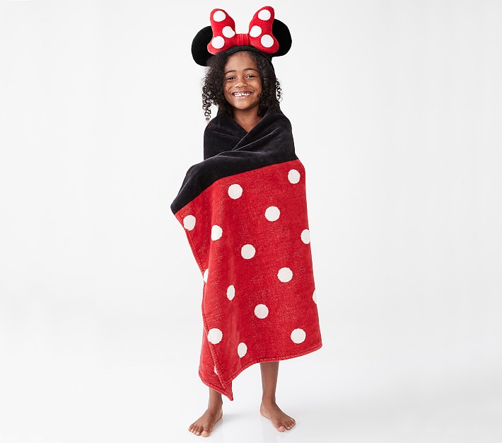 Disney Minnie Mouse Kid Hooded Towel Pottery Barn Kids