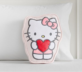 Hello Kitty Heart Pillow Pottery Barn Kids