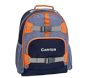 Mackenzie Navy/Blue/Orange Colourblock Backpacks