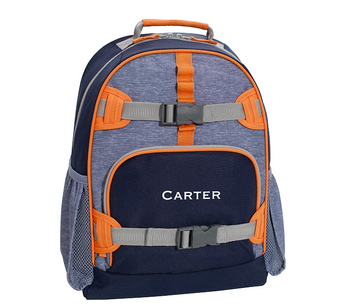 Mackenzie Navy/Blue/Orange Colourblock Backpacks