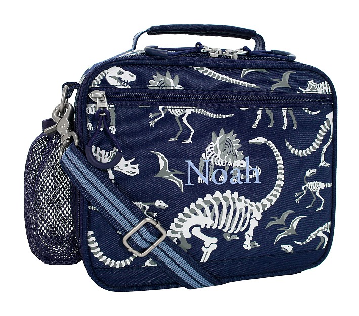 Mackenzie Navy Dinosaur Bones Glow-in-the-Dark Adaptive Lunch Box