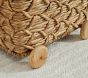 Sutton Woven Rolling Toy Storage Basket