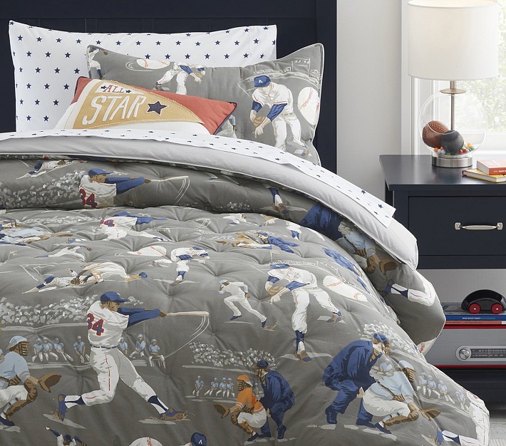 Vintage Baseball Comforter Shams Pottery Barn Kids