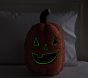 Boucle Pumpkin Shaped Glow-in-the-Dark Pillow