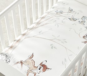 Disney Bambi Picture Perfect Organic Crib Fitted Sheet Pottery Barn Kids