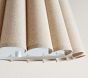 Natural Linen Fluted Semi Flush Mount (19&quot;)