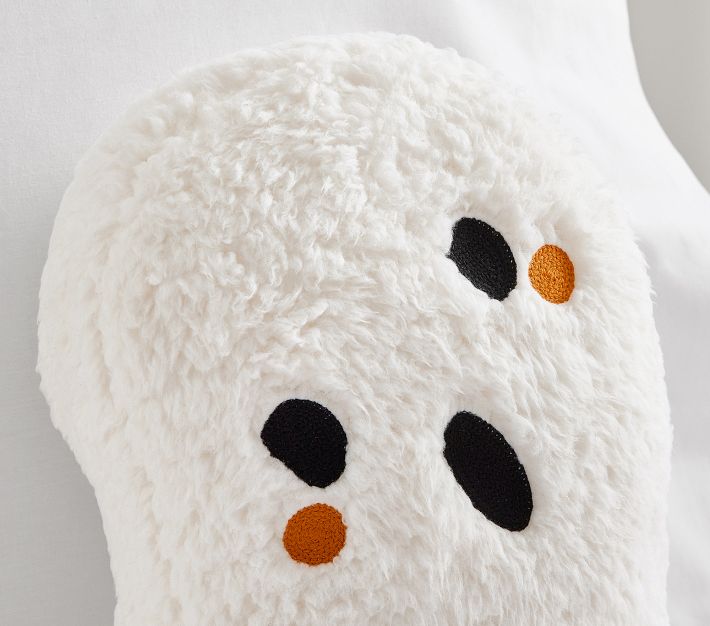 White ghost pillow and 2024 blanket