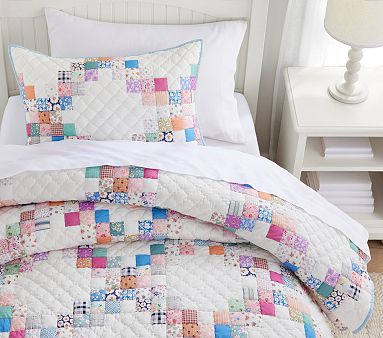 Pottery Barn fashion Kids twin quilt #8