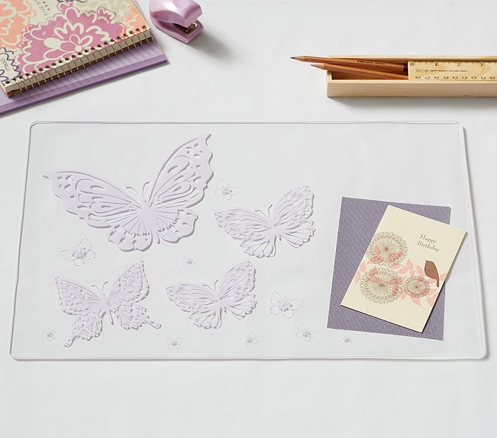 Acrylic Butterfly Desk Blotters