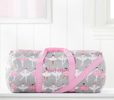 Glitter Ballerinas Large Kids Duffle Bag Pottery Barn Kids