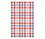 Caleb Gingham Rug , 8X10 , Red Blue