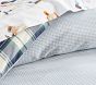 Reversible Plaid Organic Duvet Cover &amp; Shams