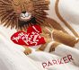 Rifle Paper Co. Valentine's Day Lion Heirloom Baby Blanket