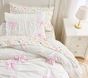 Stripe Bow Comforter &amp; Shams