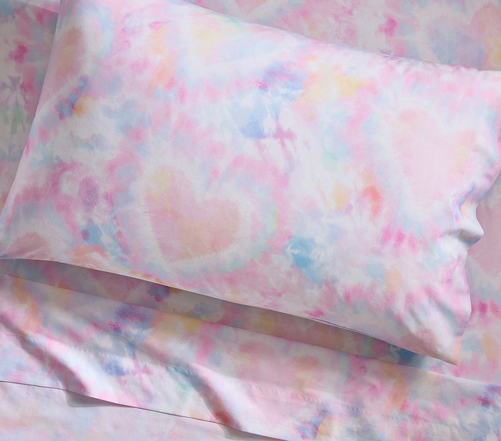 Tie Dye Heart Organic Sheet Set