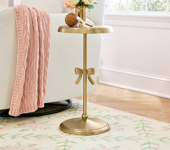 Ava Side Table Brushed Gold UPS Delivery