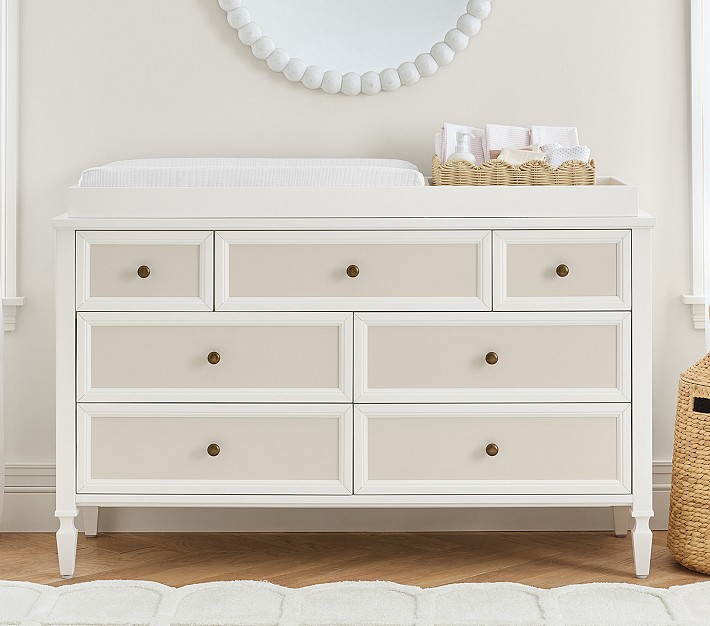 Pilar 7-Drawer Dresser &amp; Topper (56w x 19d&quot;)